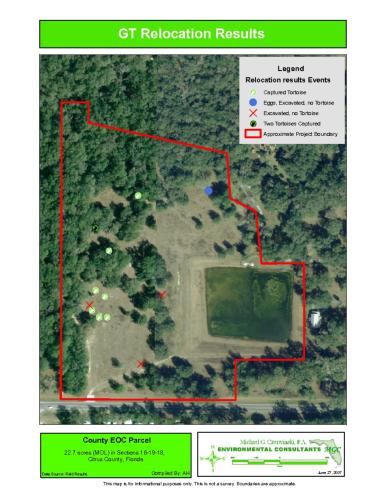 Gopher Tortoise Relocation Map